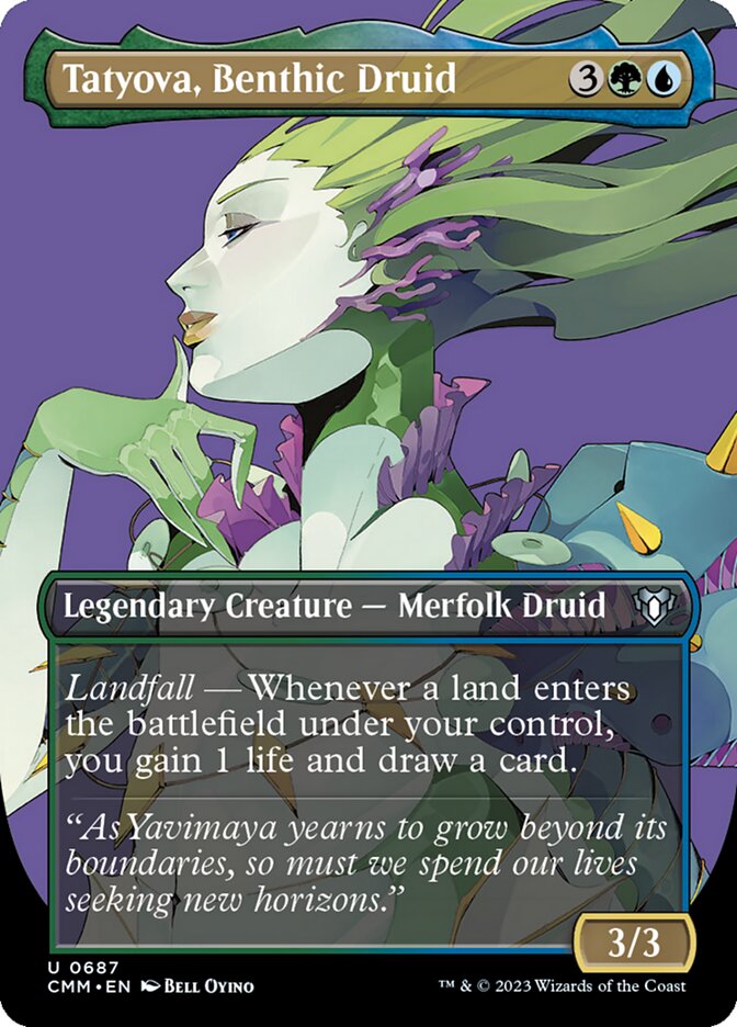 Magic the Gathering Card - Tatyova, Benthic Druid - MTG Circle