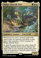 Magic the Gathering Card - Helga, Skittish Seer - MTG Circle