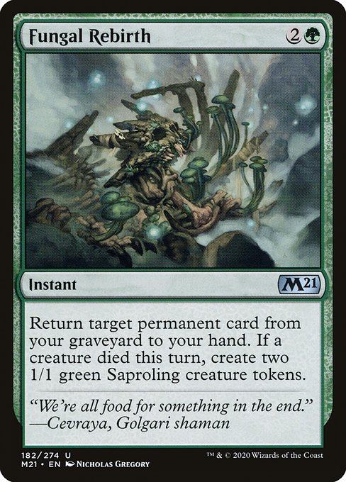 Magic the Gathering Card - Fungal Rebirth - MTG Circle