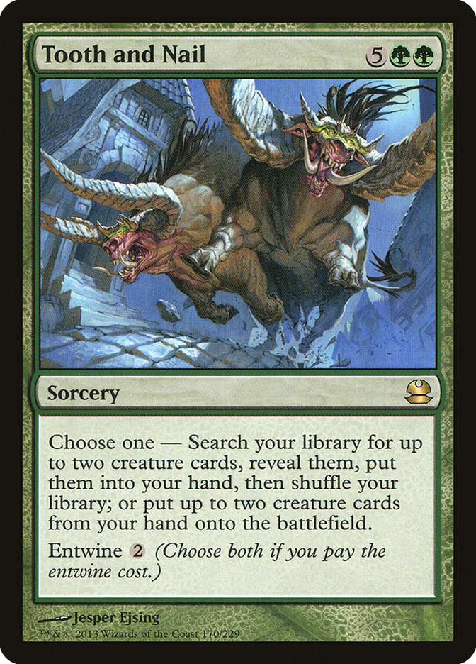 Magic the Gathering Card - Tooth and Nail - MTG Circle