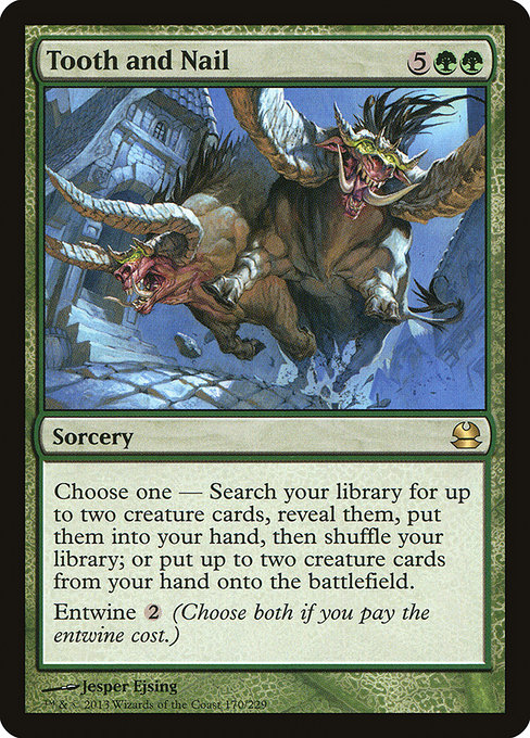 Magic the Gathering Card - Tooth and Nail - MTG Circle