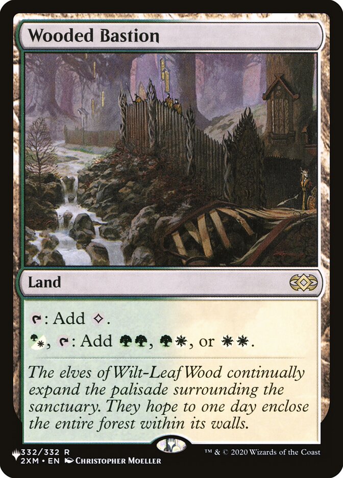 Magic the Gathering Card - Wooded Bastion - MTG Circle