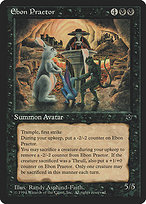 Magic the Gathering Card - Ebon Praetor - MTG Circle