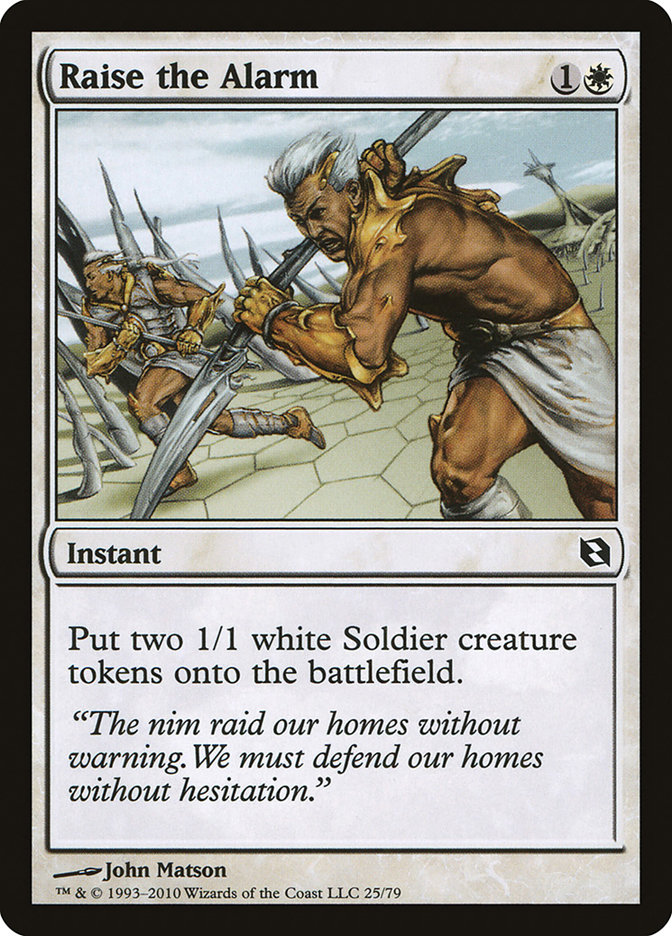 Magic the Gathering Card - Raise the Alarm - MTG Circle
