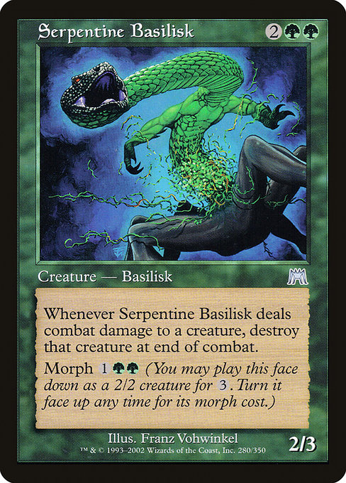 Magic the Gathering Card - Serpentine Basilisk - MTG Circle
