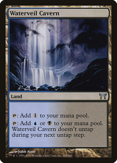 Magic the Gathering Card - Waterveil Cavern - MTG Circle