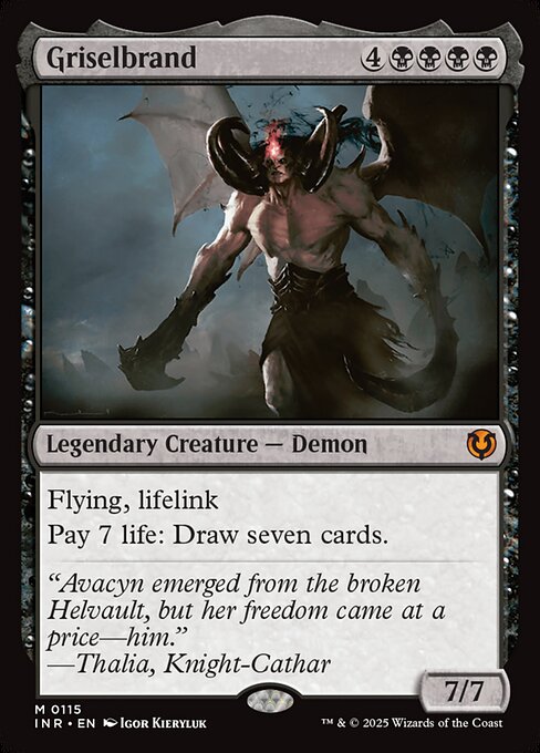 Magic the Gathering Card - Griselbrand - MTG Circle