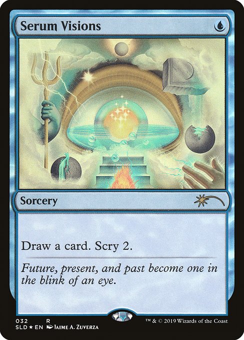 Magic the Gathering Card - Serum Visions - MTG Circle