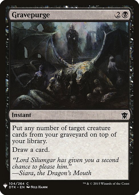 Magic the Gathering Card - Gravepurge - MTG Circle