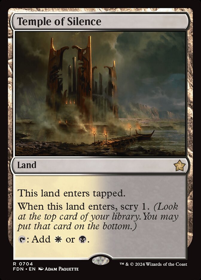 Magic the Gathering Card - Temple of Silence - MTG Circle