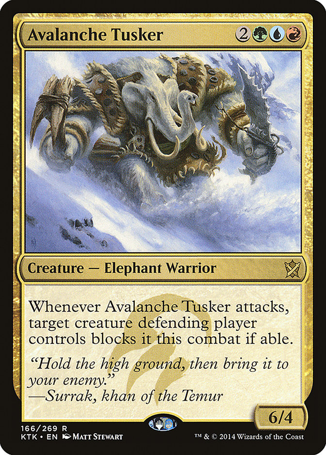 Magic the Gathering Card - Avalanche Tusker - MTG Circle