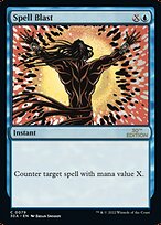Magic the Gathering Card - Spell Blast - MTG Circle