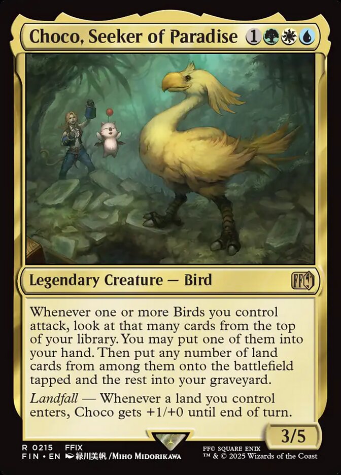 Magic the Gathering Card - Choco, Seeker of Paradise - MTG Circle