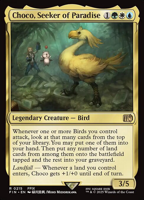 Magic the Gathering Card - Choco, Seeker of Paradise - MTG Circle