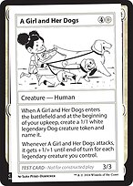 Magic the Gathering Card - A Girl and Her Dogs - MTG Circle