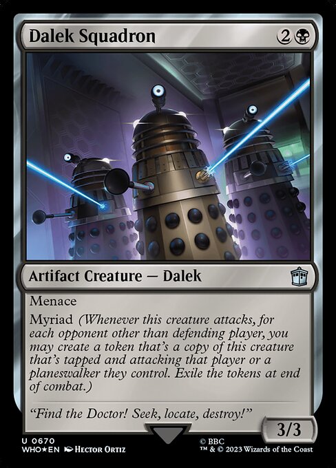 Magic the Gathering Card - Dalek Squadron - MTG Circle