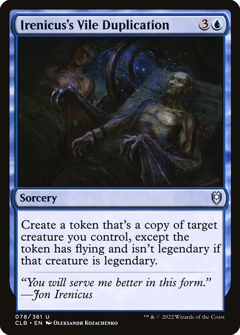 Magic the Gathering Card - Irenicus's Vile Duplication - MTG Circle