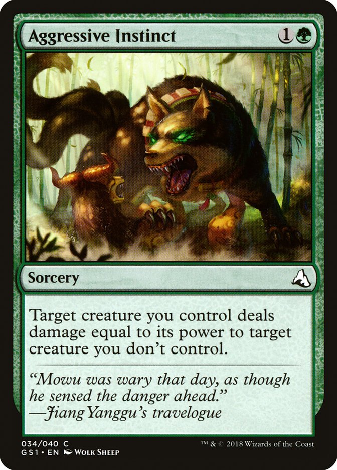 Magic the Gathering Card - Aggressive Instinct - MTG Circle