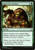 Magic the Gathering Card - Aggressive Instinct - MTG Circle