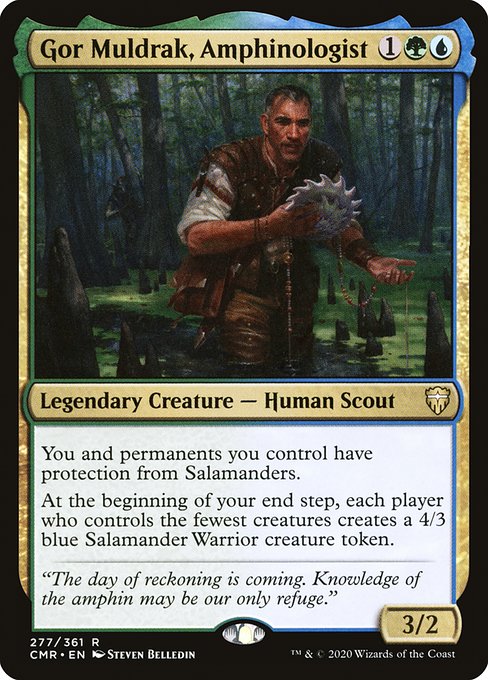 Magic the Gathering Card - Gor Muldrak, Amphinologist - MTG Circle