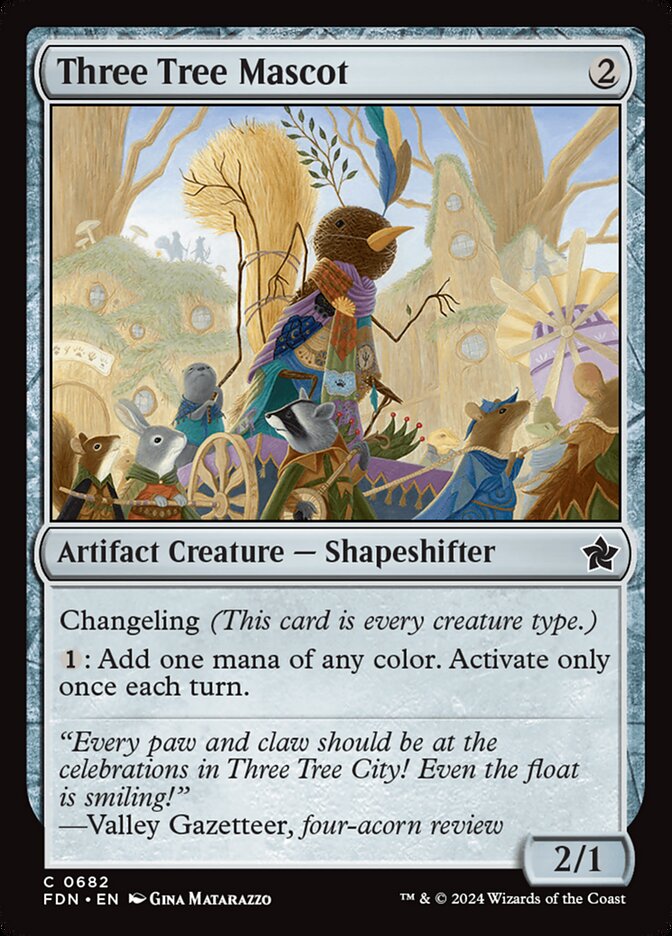 Magic the Gathering Card - Three Tree Mascot - MTG Circle