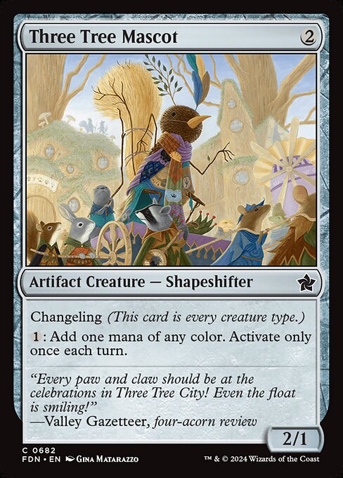 Magic the Gathering Card - Three Tree Mascot - MTG Circle