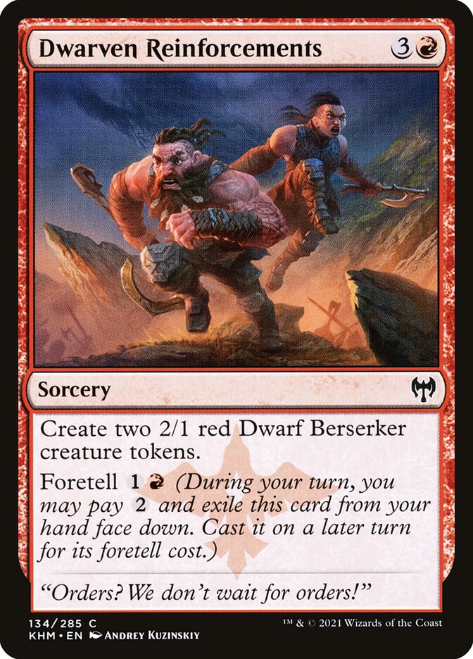 Magic the Gathering Card - Dwarven Reinforcements - MTG Circle