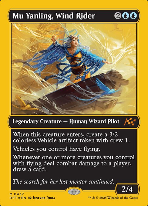 Magic the Gathering Card - Mu Yanling, Wind Rider - MTG Circle