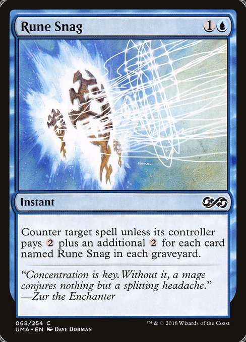 Magic the Gathering Card - Rune Snag - MTG Circle