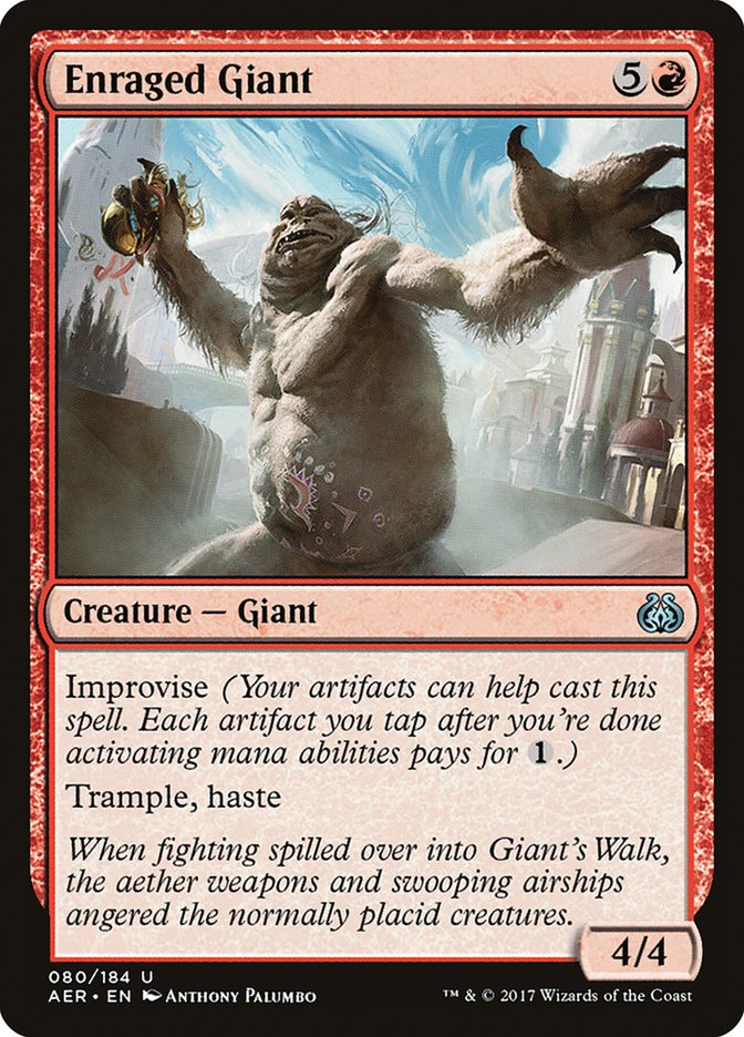Magic the Gathering Card - Enraged Giant - MTG Circle