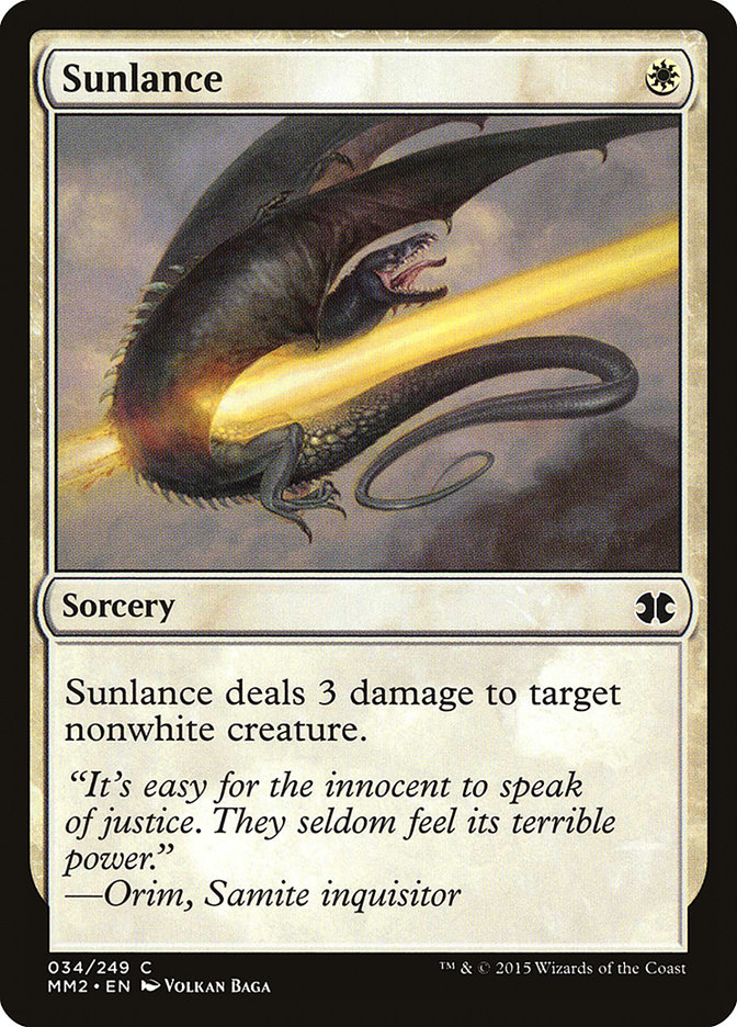 Magic the Gathering Card - Sunlance - MTG Circle