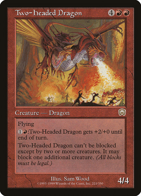 Magic the Gathering Card - Two-Headed Dragon - MTG Circle