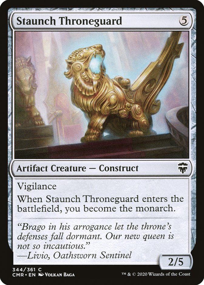 Magic the Gathering Card - Staunch Throneguard - MTG Circle