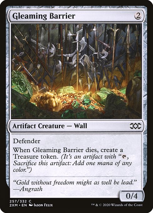 Magic the Gathering Card - Gleaming Barrier - MTG Circle