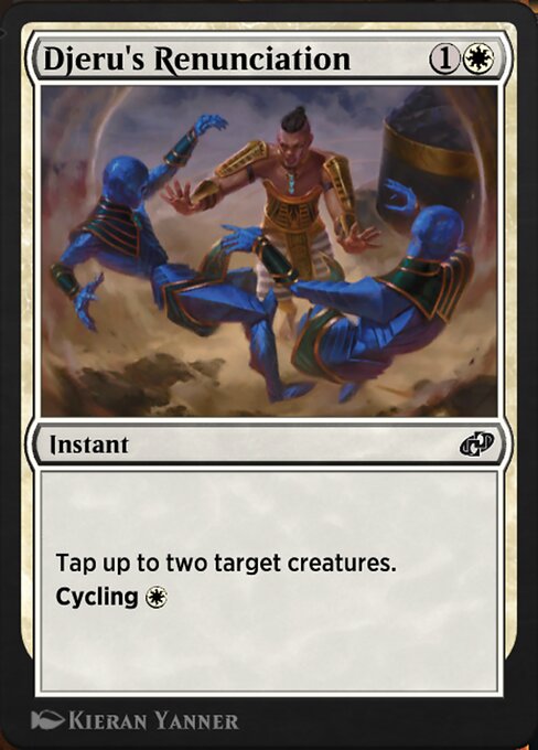 Magic the Gathering Card - Djeru's Renunciation - MTG Circle