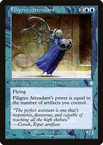 Magic the Gathering Card - Filigree Attendant - MTG Circle