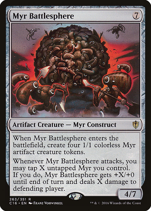Magic the Gathering Card - Myr Battlesphere - MTG Circle