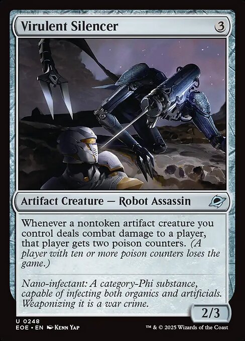 Magic the Gathering Card - Virulent Silencer - MTG Circle