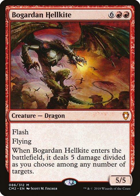 Magic the Gathering Card - Bogardan Hellkite - MTG Circle