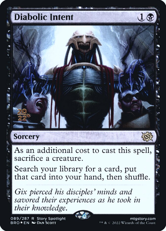 Magic the Gathering Card - Diabolic Intent - MTG Circle
