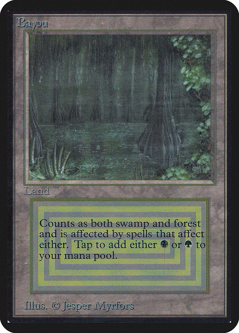 Magic the Gathering Card - Bayou - MTG Circle