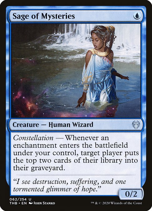 Magic the Gathering Card - Sage of Mysteries - MTG Circle