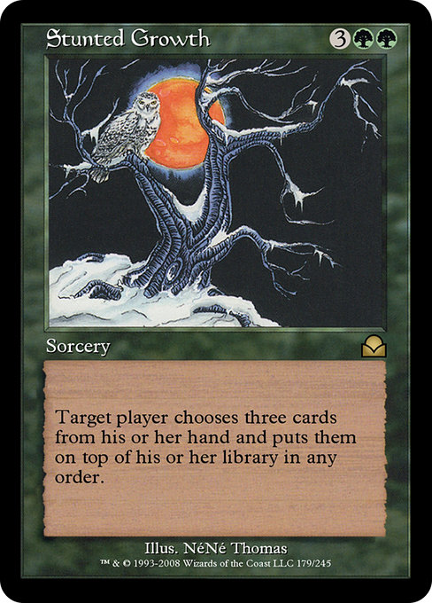 Magic the Gathering Card - Stunted Growth - MTG Circle