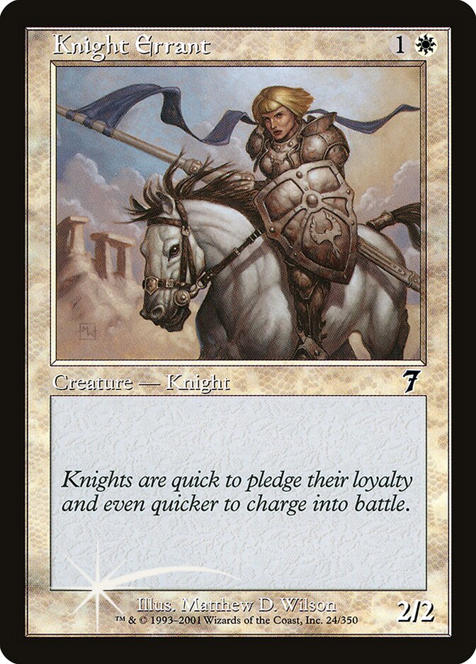 Magic the Gathering Card - Knight Errant - MTG Circle