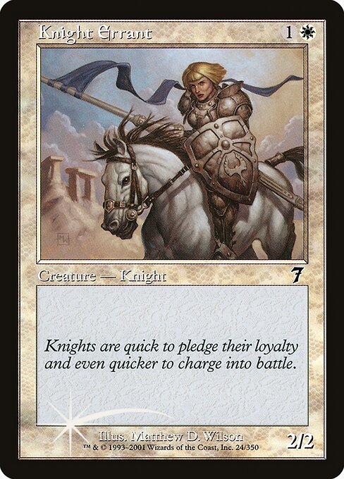 Magic the Gathering Card - Knight Errant - MTG Circle