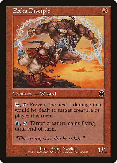 Magic the Gathering Card - Raka Disciple - MTG Circle