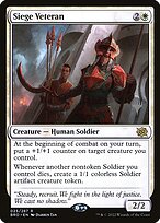 Magic the Gathering Card - Siege Veteran - MTG Circle