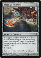 Magic the Gathering Card - Razor Boomerang - MTG Circle