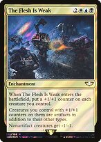 Magic the Gathering Card - The Flesh Is Weak - MTG Circle