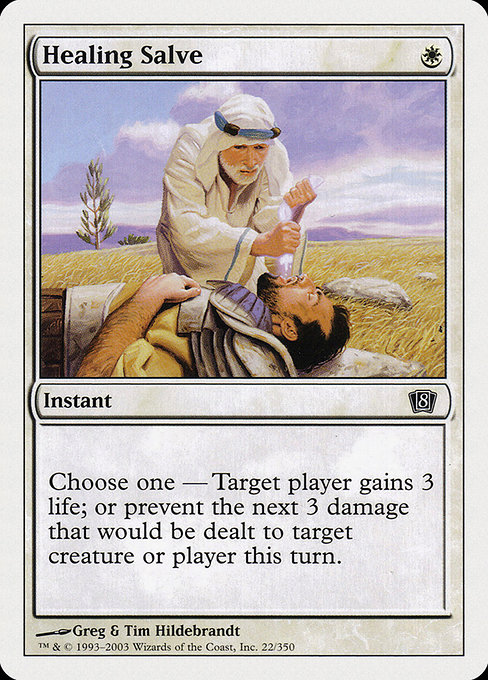 Magic the Gathering Card - Healing Salve - MTG Circle